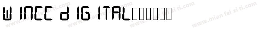 wincc digital字体转换